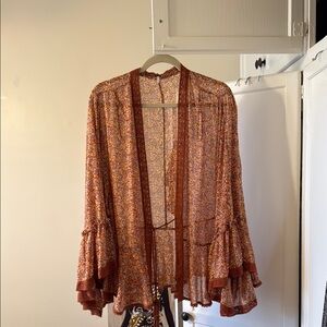 Floral Sheer Kimono Cardigan